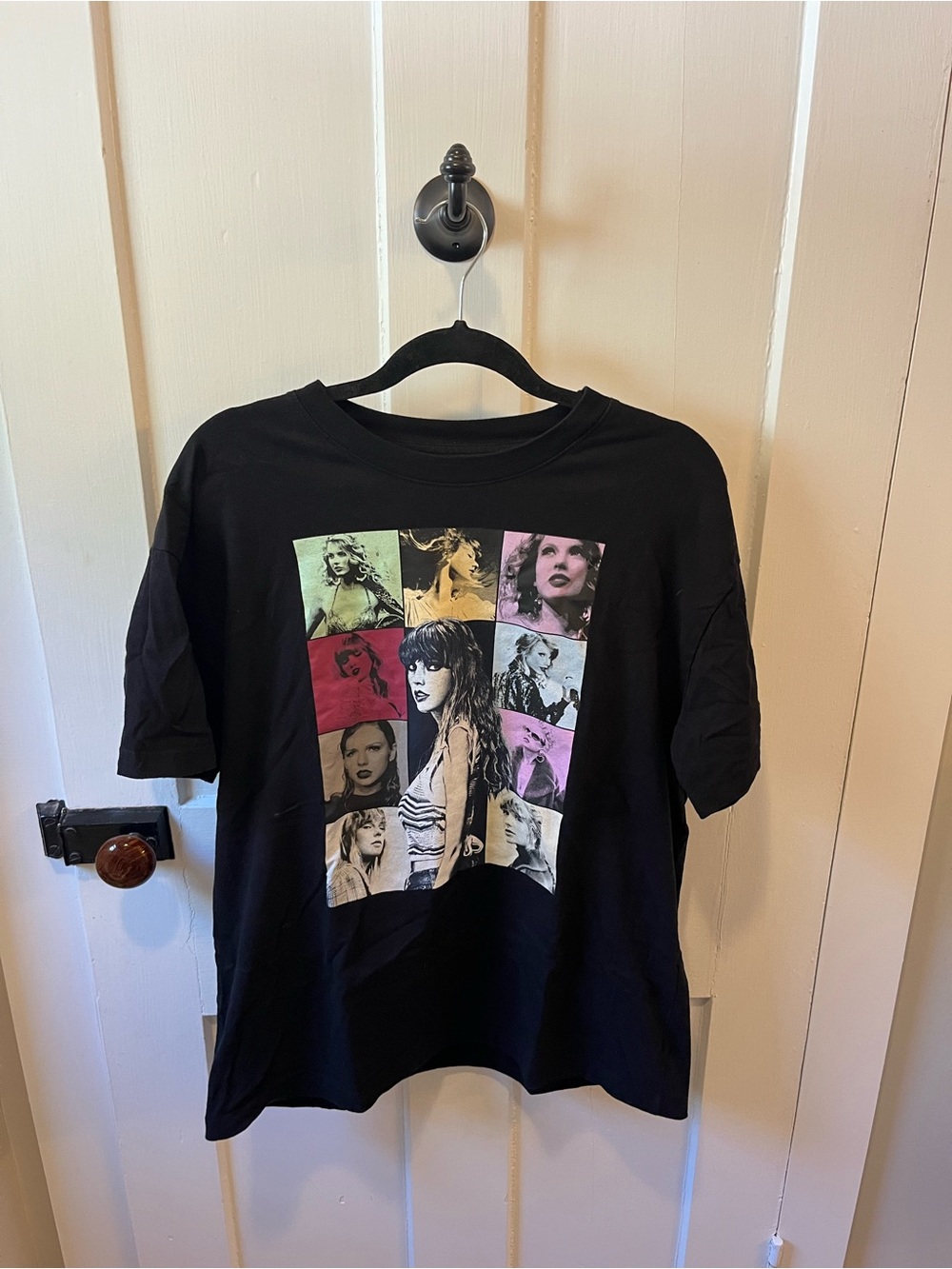 Taylor Swift The Eras Tour Tee Black 100% Cotton Large